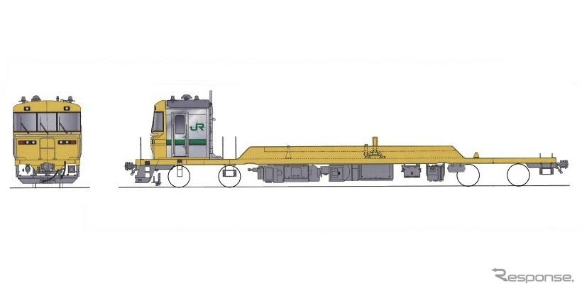 JR東日本はレール輸送用気動車のキヤE195系を導入する。画像は定尺レール輸送車のイメージ。