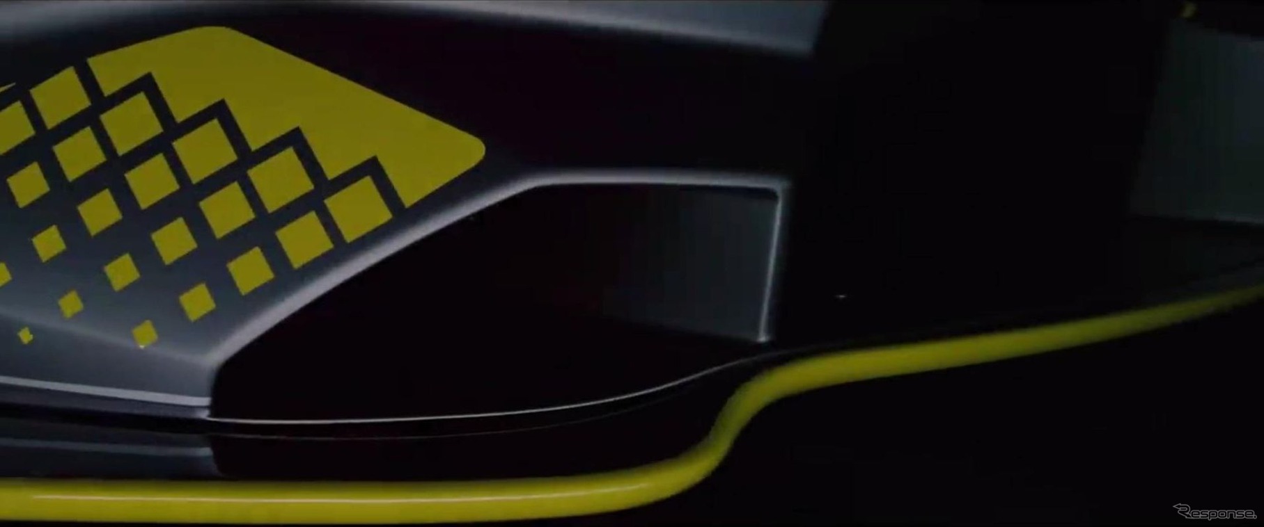 ランボルギーニの新型車の予告イメージ