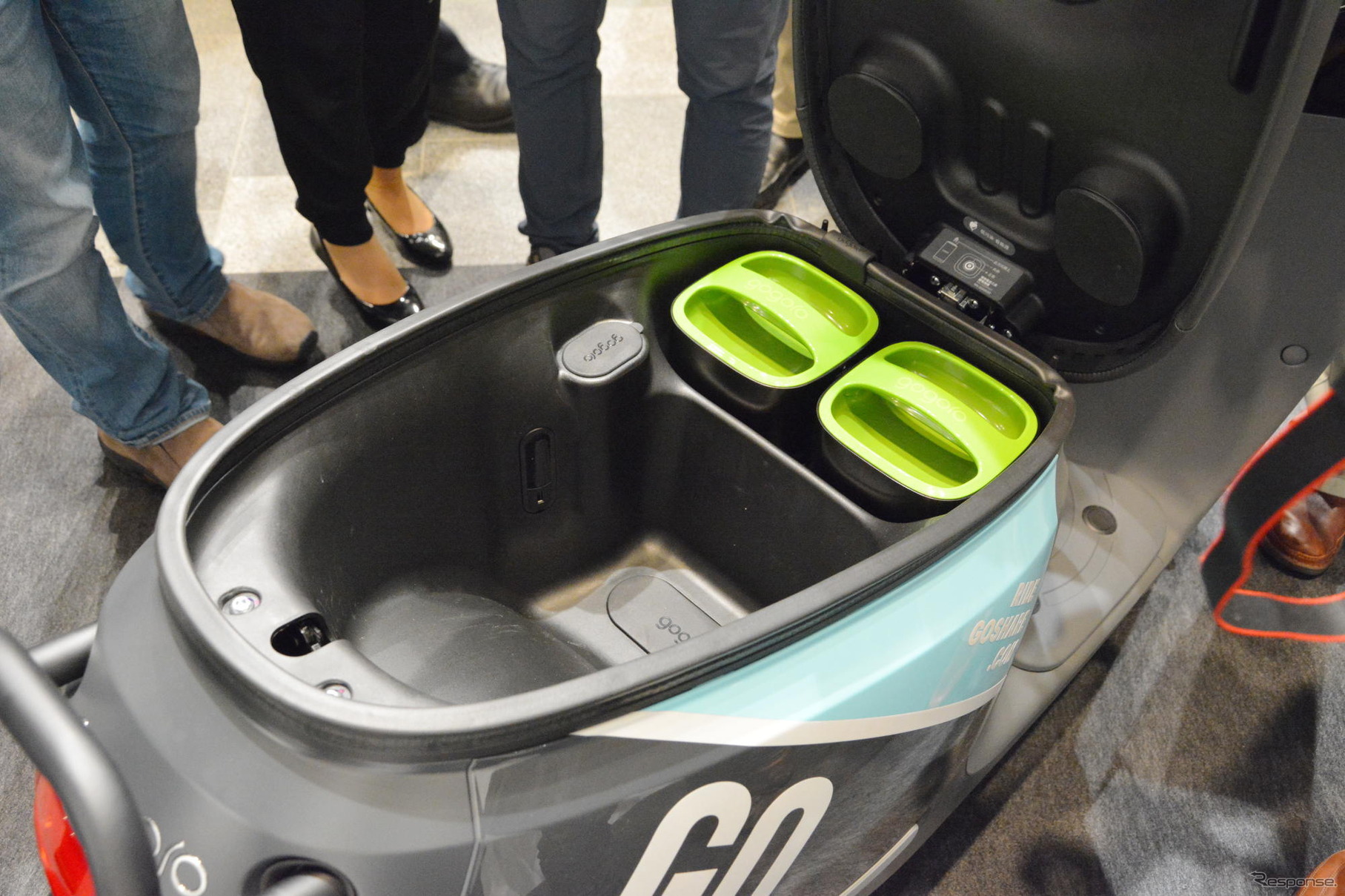 gogoro 2のバッテリーはシート下部前方にレイアウトされている