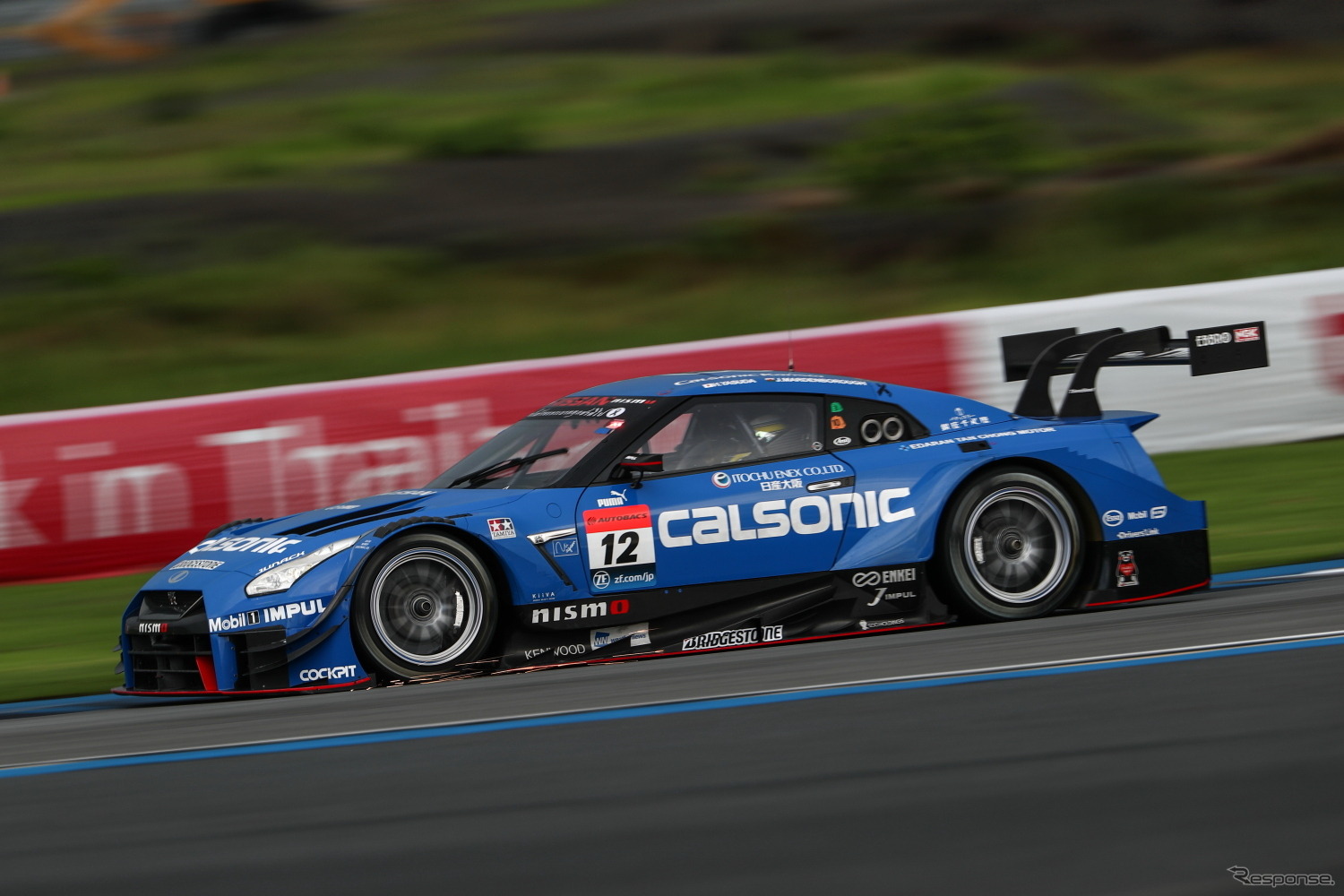 GT500クラス予選2位の#12 GT-R。