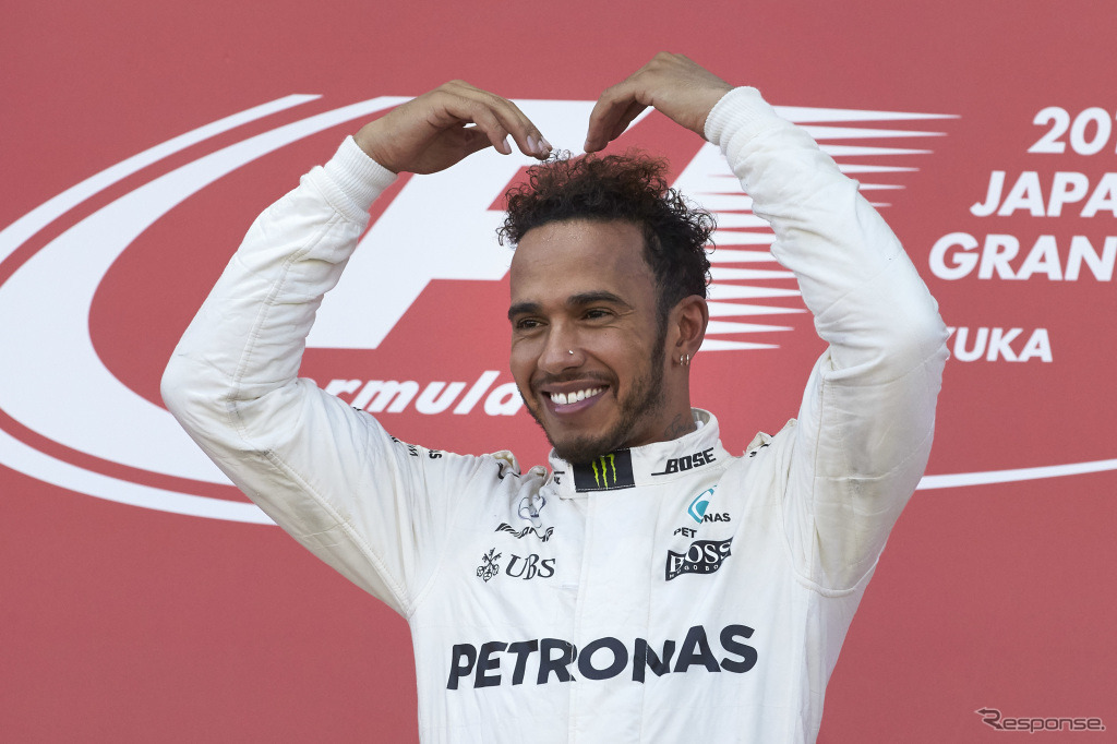 ハミルトン（8日、F1日本GP）　(c) Getty Images