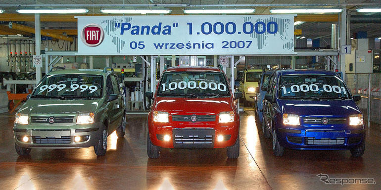 フィアット パンダ の累計生産台数が100万台