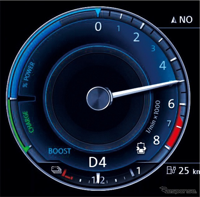 VW ゴルフGTE デジタルメータークラスター“Active Info Display