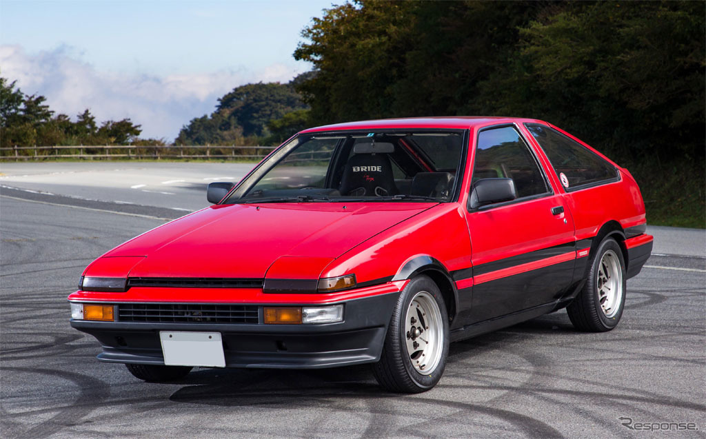 スプリンタートレノ（AE86）に装着されたADVAN HFタイプD