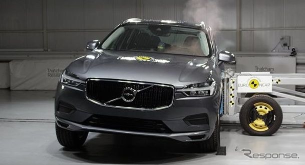 ユーロNCAPでのボルボ XC60新型の衝突テスト