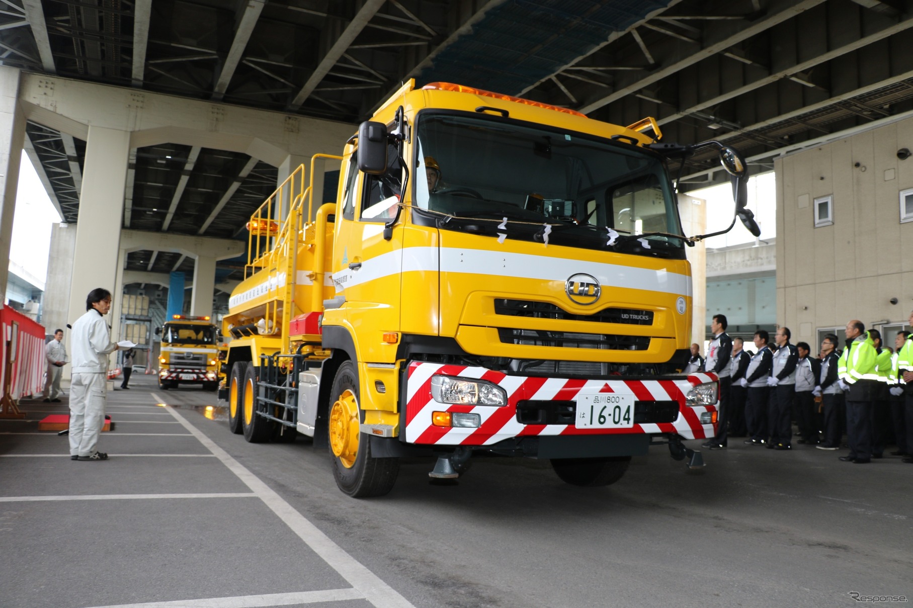 塩水散布車