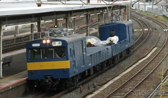 配給車のクル144形・クモル145形。12月に京都鉄道博物館で展示される。