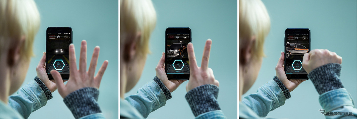 スターウォーズ仕様車をスマホでジェスチャー操作できる日産特設サイト