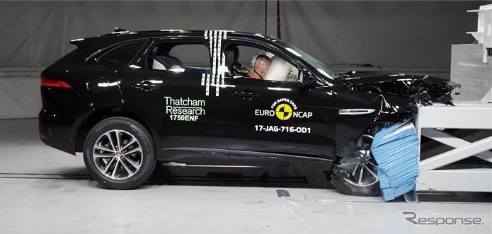 ジャガー F-PACEのユーロNCAP衝突テスト