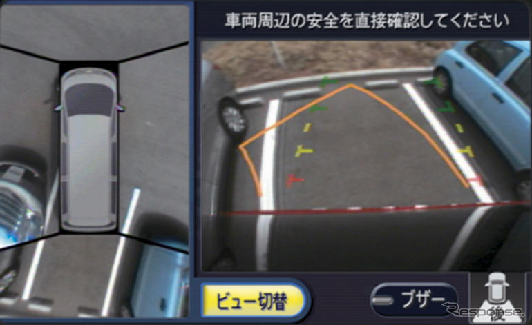 日産 エルグランド にアラウンドビューモニターを搭載…世界初