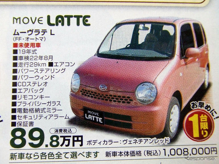 【明日の値引き情報】このプライスで軽自動車を購入できる!!　続