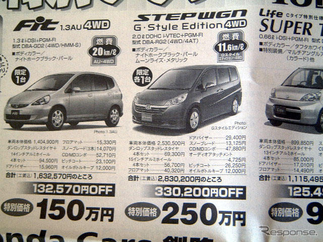 【新車値引き情報】このプライスでSUV、ミニバン、RV!!　冬に備えて