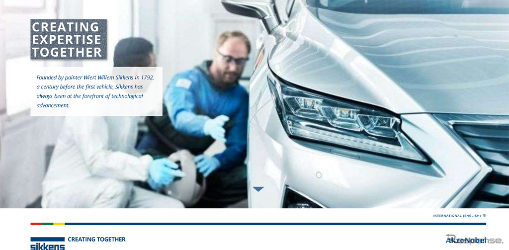 アクゾノーベル（ウェブサイト）