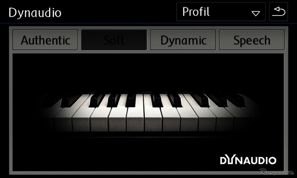 サウンド設定ソフト画面
