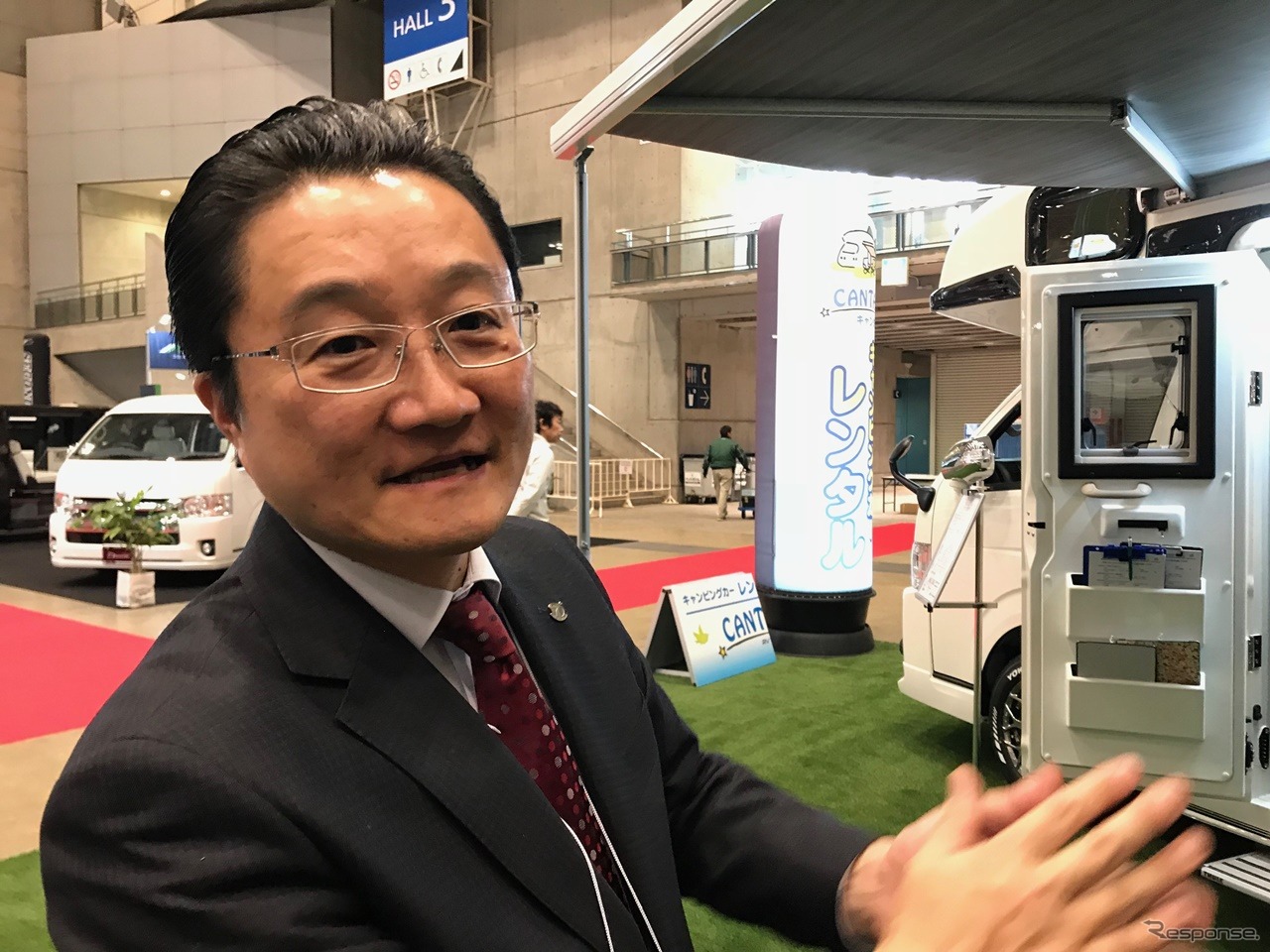 スタイリッシュさも大切!! ハイエースベースのキャブコンバージョンモデル、RVトラストの「BoleroV-max」は福利厚生に導入する企業もあるのだそうだ。