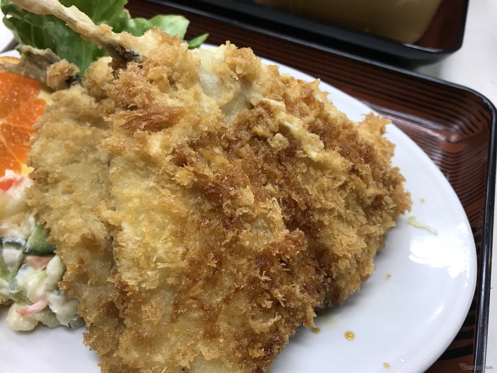 ソースもいいがしょうゆも合う。