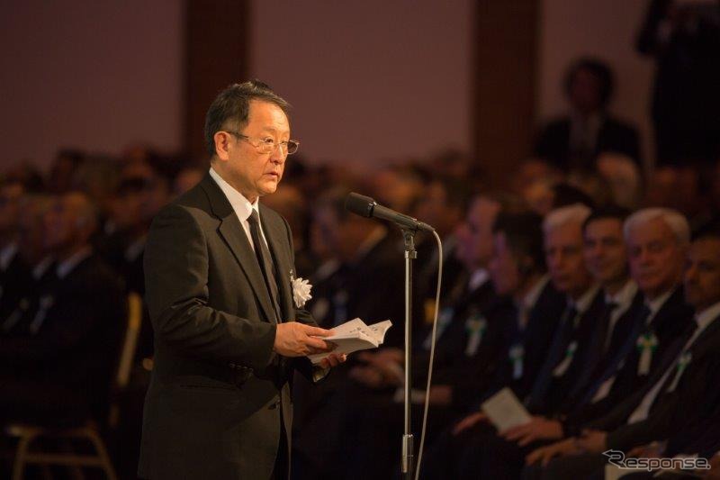 親族代表の豊田章男トヨタ社長