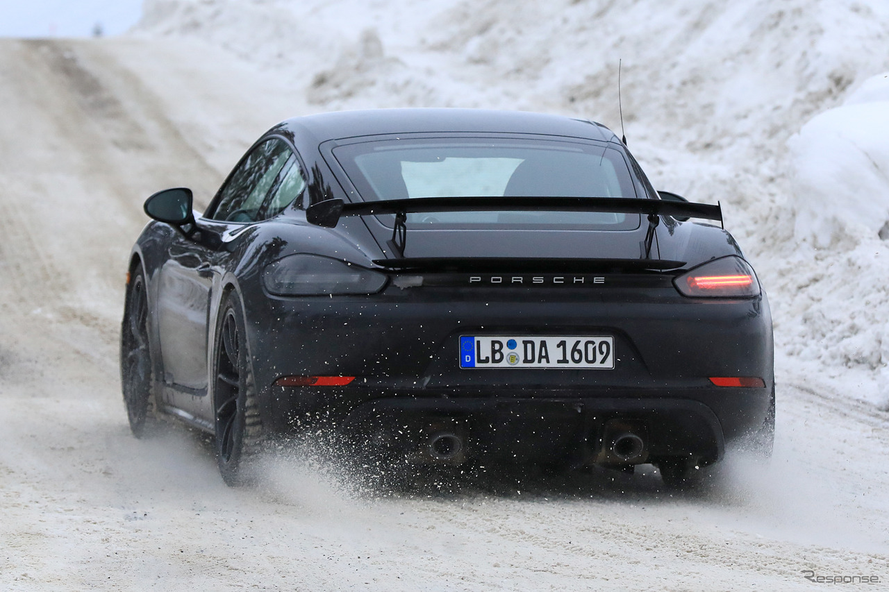 ポルシェ ケイマン GT4 スクープ写真