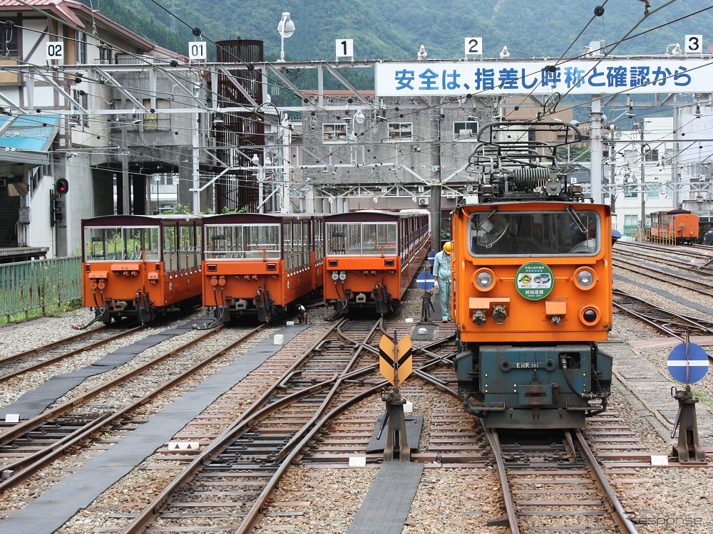 欅平駅のリニューアルや老朽客車の置換えを計画している黒部峡谷鉄道。