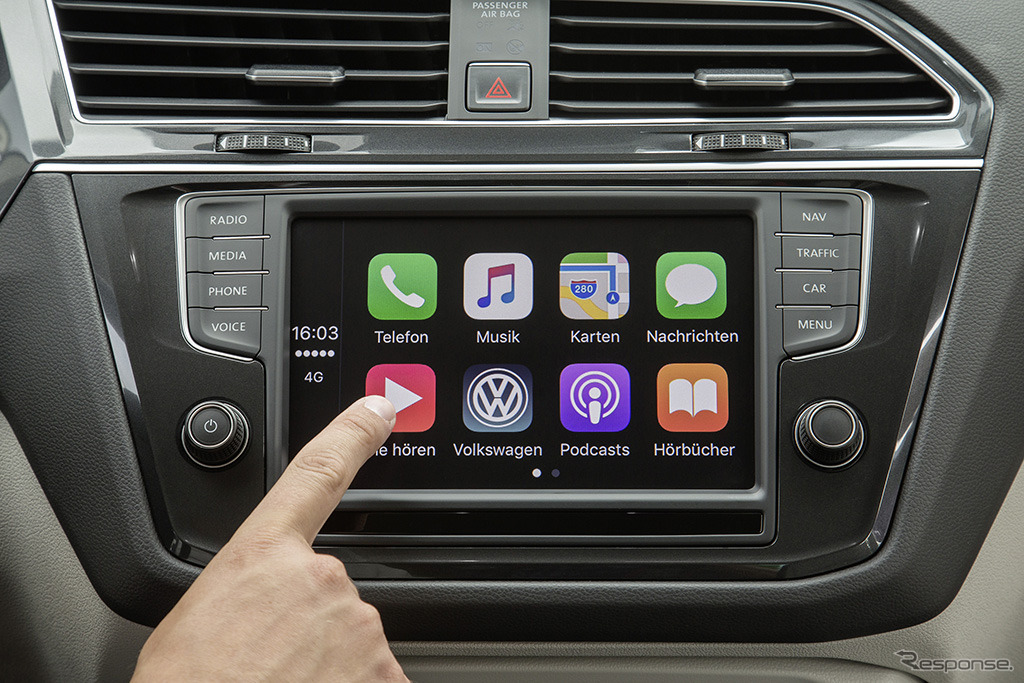 フォルクスワーゲンがアップル「CarPlay」対応車に無料音楽配信サービス