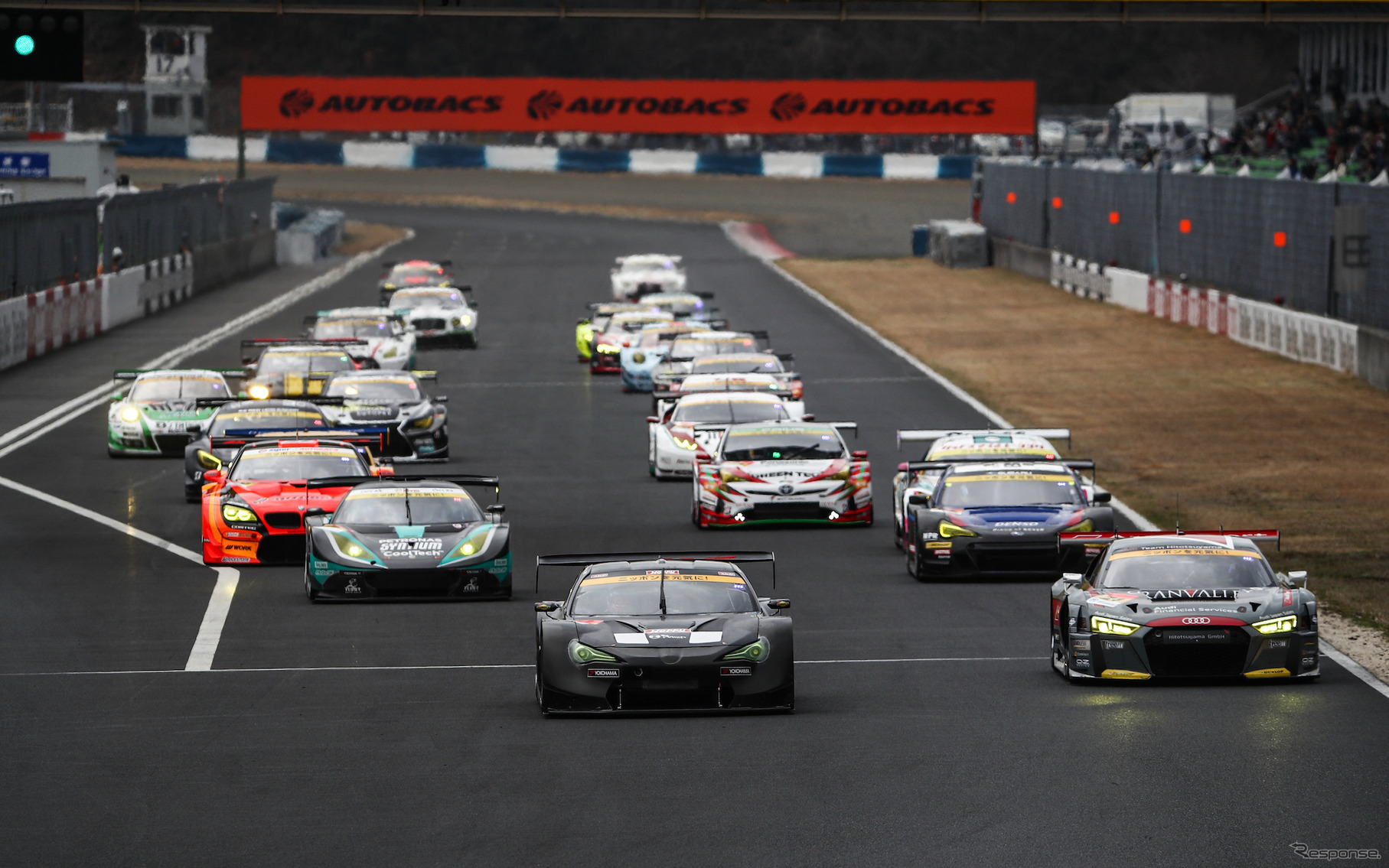 GT300クラスのスタートシミュレーション。