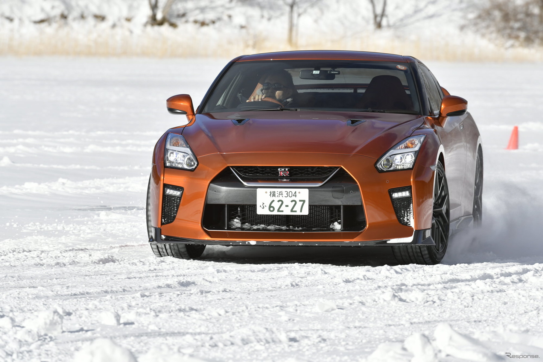 日産 GT-R 雪上試乗