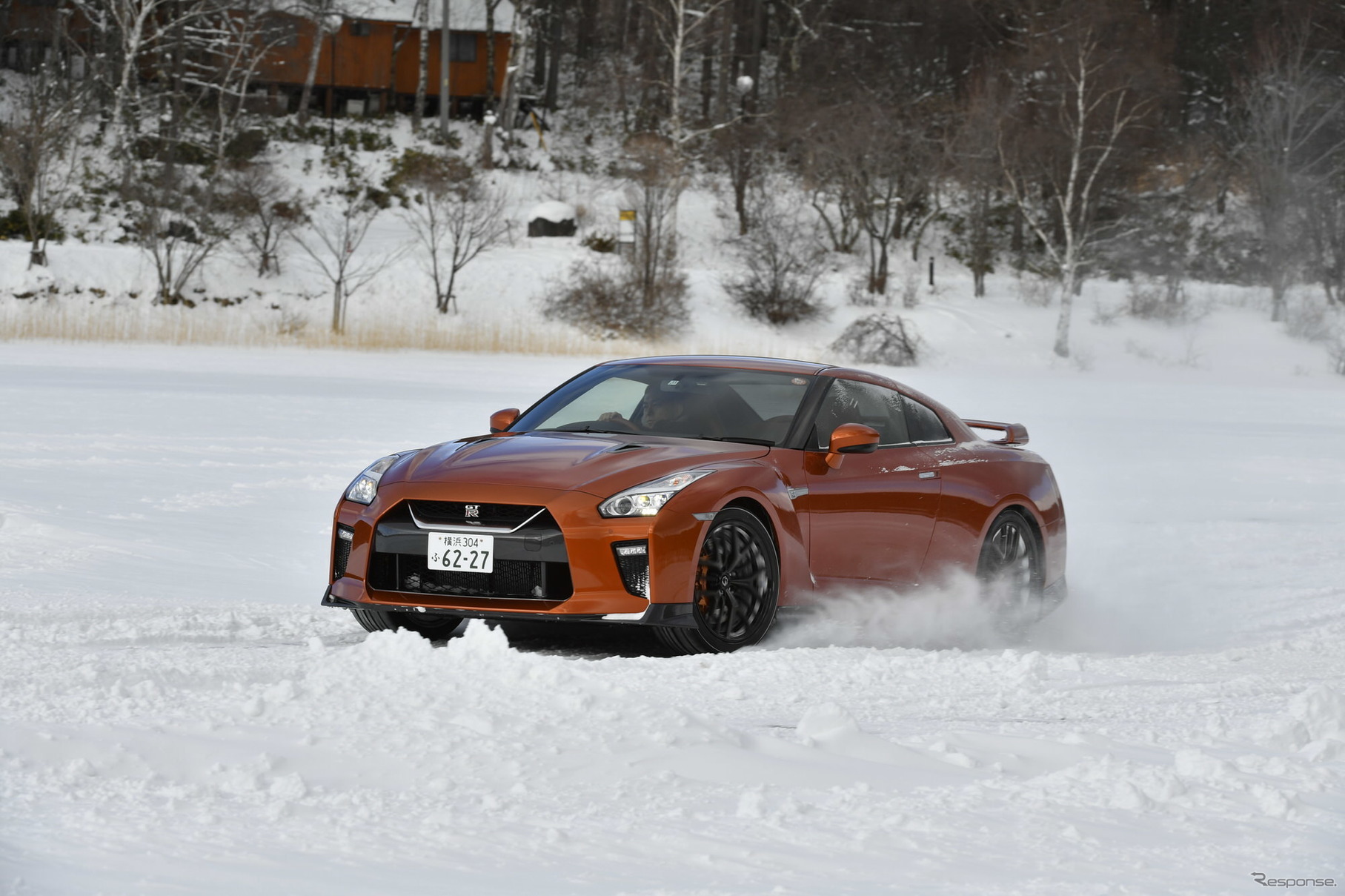 日産 GT-R 雪上試乗