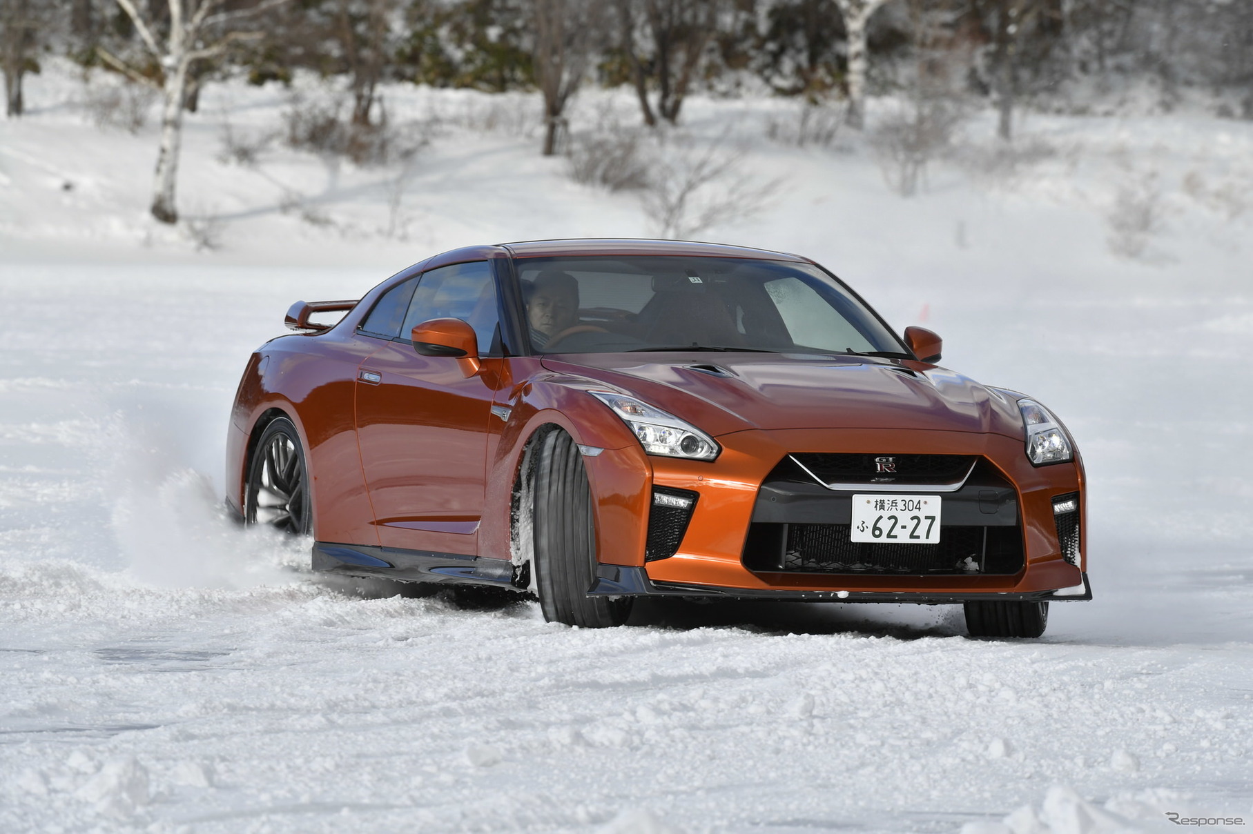 日産 GT-R 雪上試乗