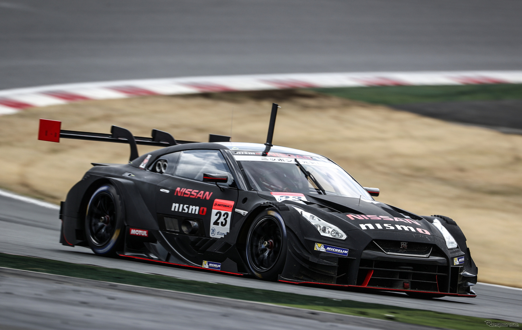 GT500クラス4位タイムの#23 GT-R。