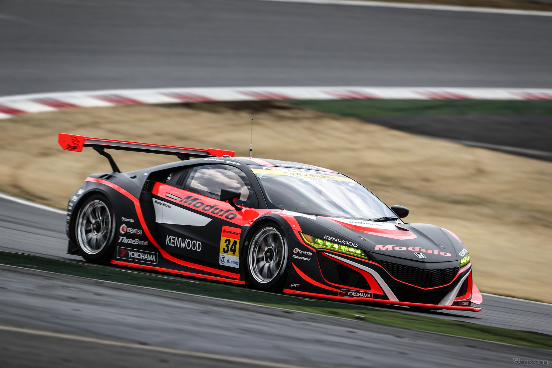 道上龍&大津弘樹の#34 Modulo KENWOOD NSX GT3。