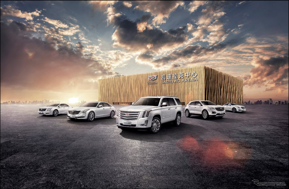 GMが中国市場で販売しているキャデラック。中国現地生産車と米国からの輸入車がある。