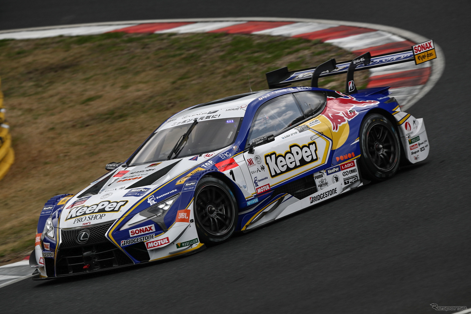 GT500クラス予選9位の#1 LC500。