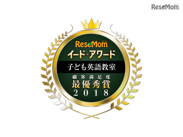 イード・アワード2018「子ども英語教室」保護者満足度No.1が決定