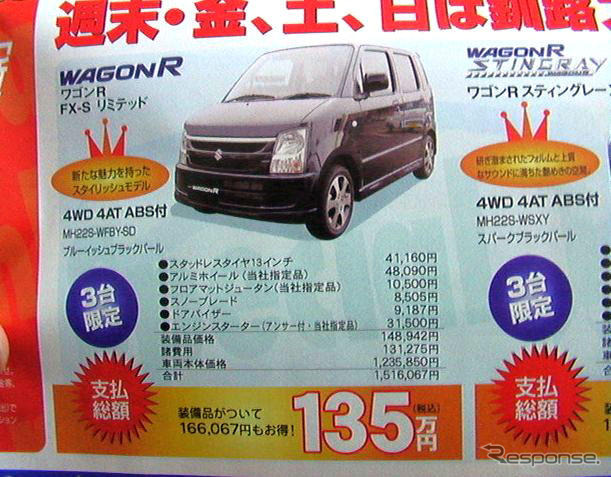 【晩秋値引き情報】このプライスで軽自動車を購入できる!!