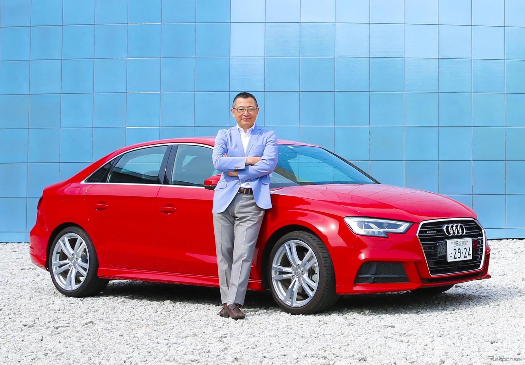 大谷達也氏とAudi A3 Sedan 2.0 TFSI quattro sport