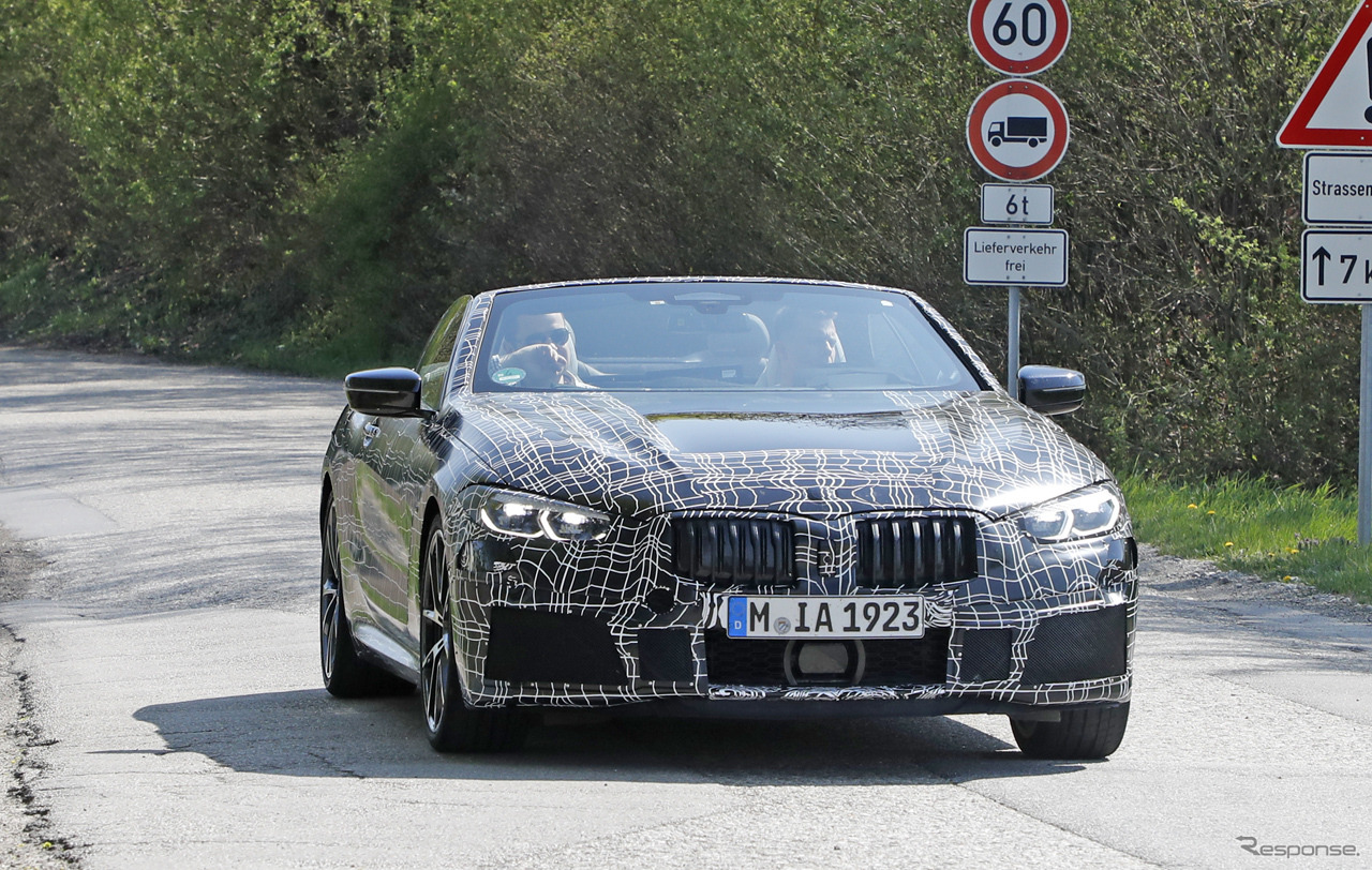 BMW 8シリーズカブリオレ スクープ写真