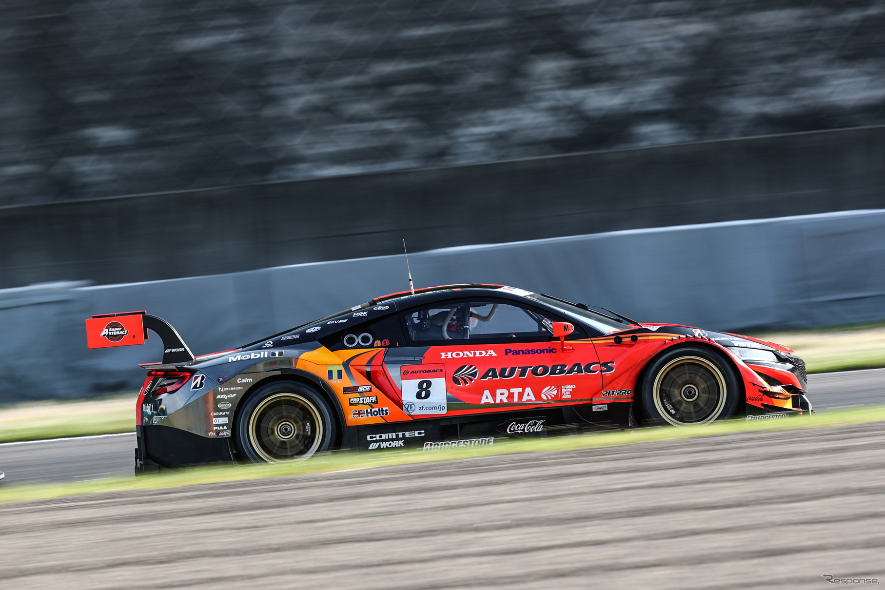 優勝した#8 NSX。