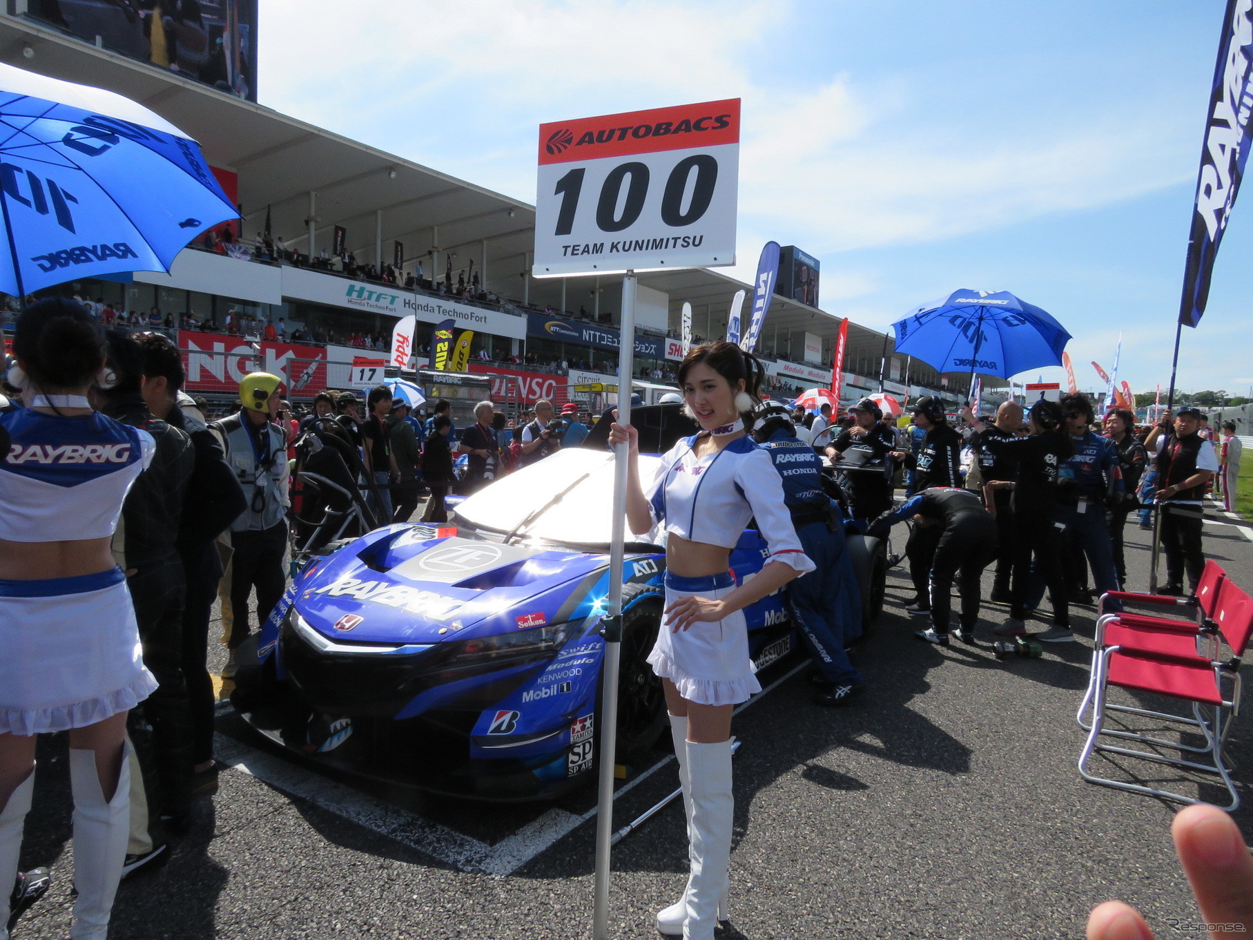 決勝2位の#100 NSX。