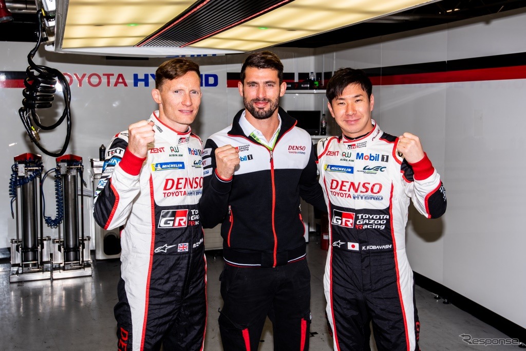 TOYOTA GAZOO Racing マイク・コンウェイ選手、ホセ・マリア・ロペス選手、小林可夢偉選手