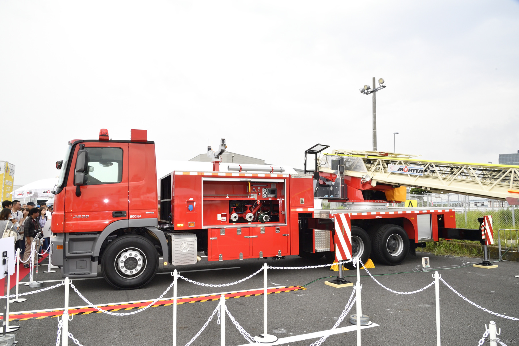 モリタはしご車（東京国際消防防災展2018）