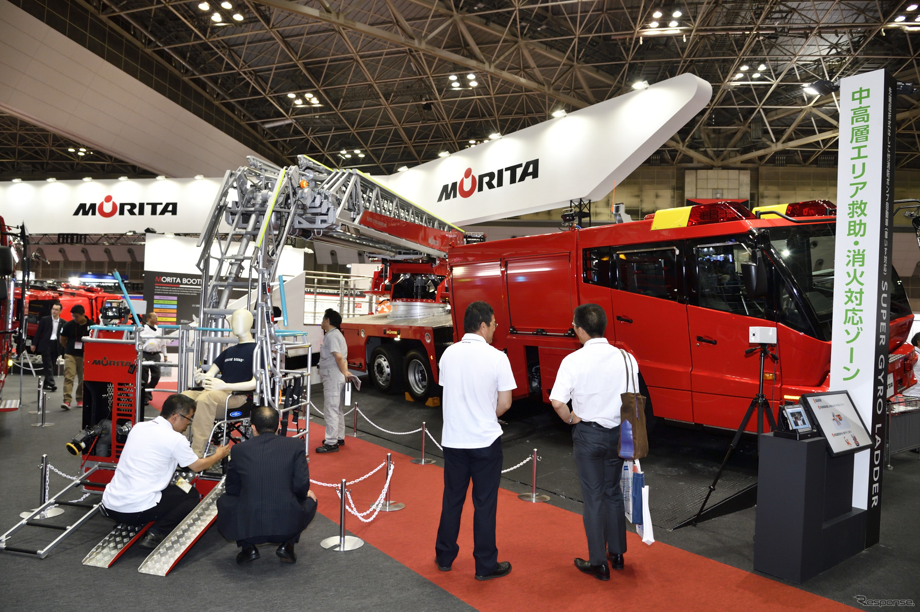 モリタはしご車（東京国際消防防災展2018）