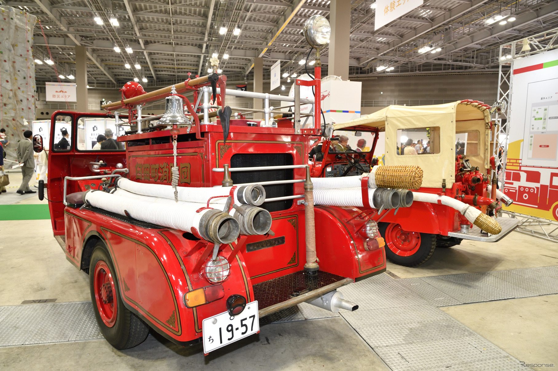 元臼田町消防団の三輪消防車（東京国際消防防災展2018）