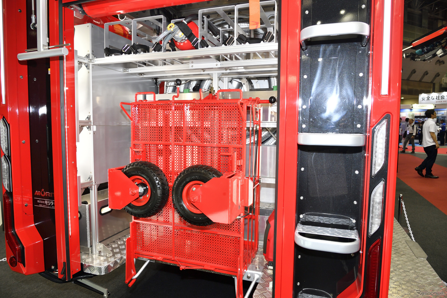 モリタの小型水槽付消防ポンプ自動車CD-IDシリーズ（東京国際消防防災展2018）