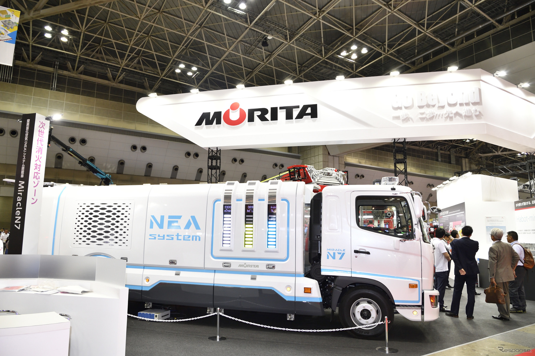 モリタの窒素富化空気（NEA）システム搭載車 Miracle N7（東京国際消防防災展2018）