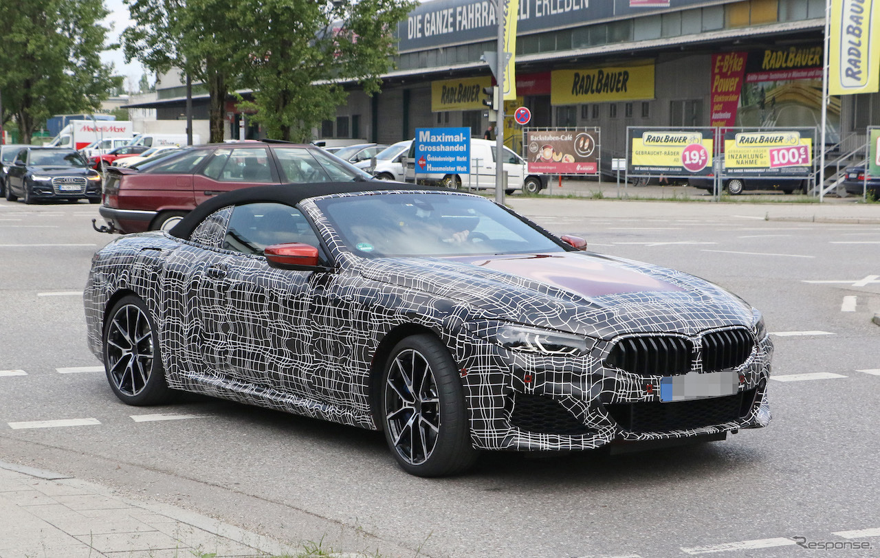 BMW 8シリーズ カブリオレ スクープ写真