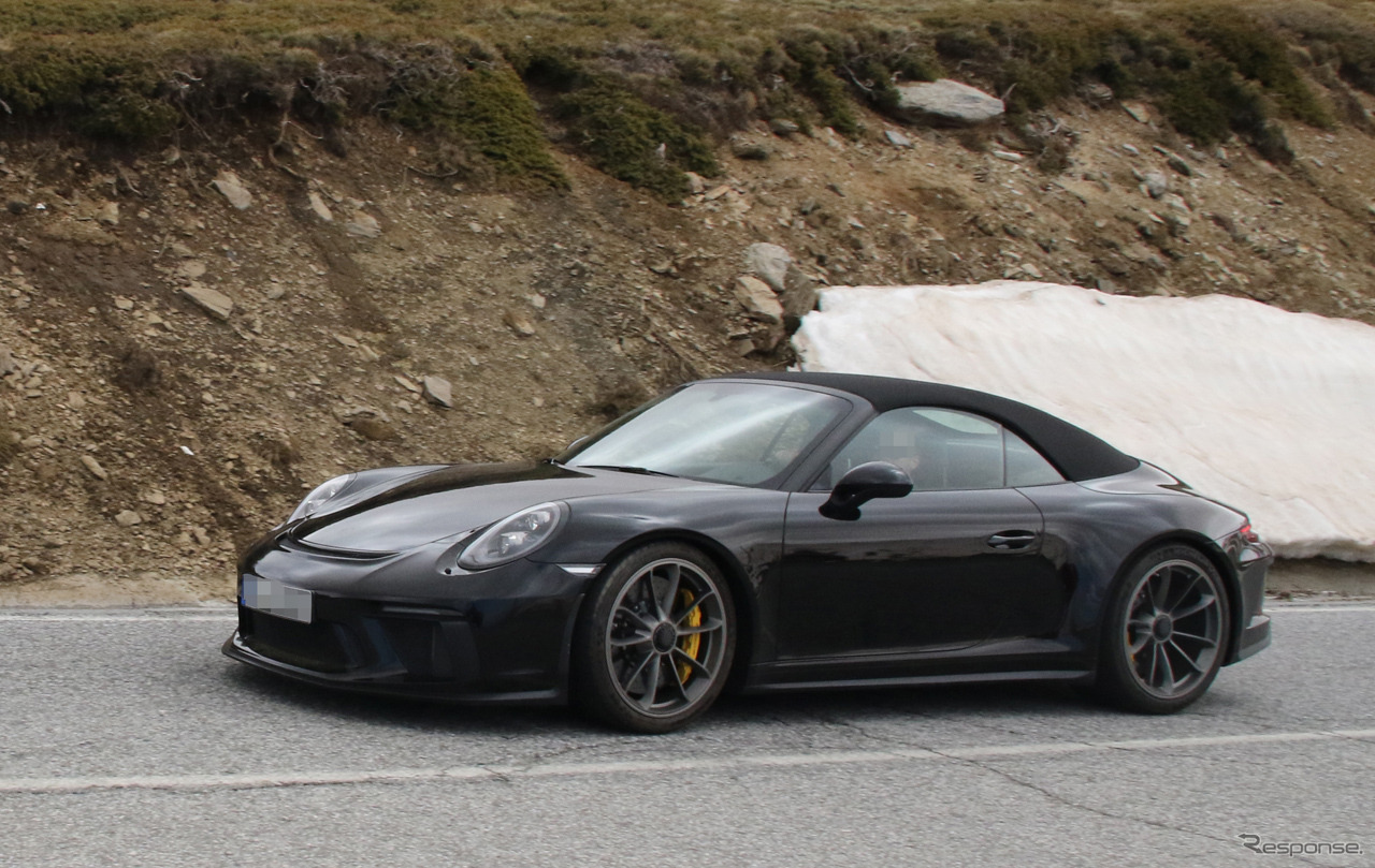 ポルシェ 911GT3 カブリオレ テスト車両スクープ写真