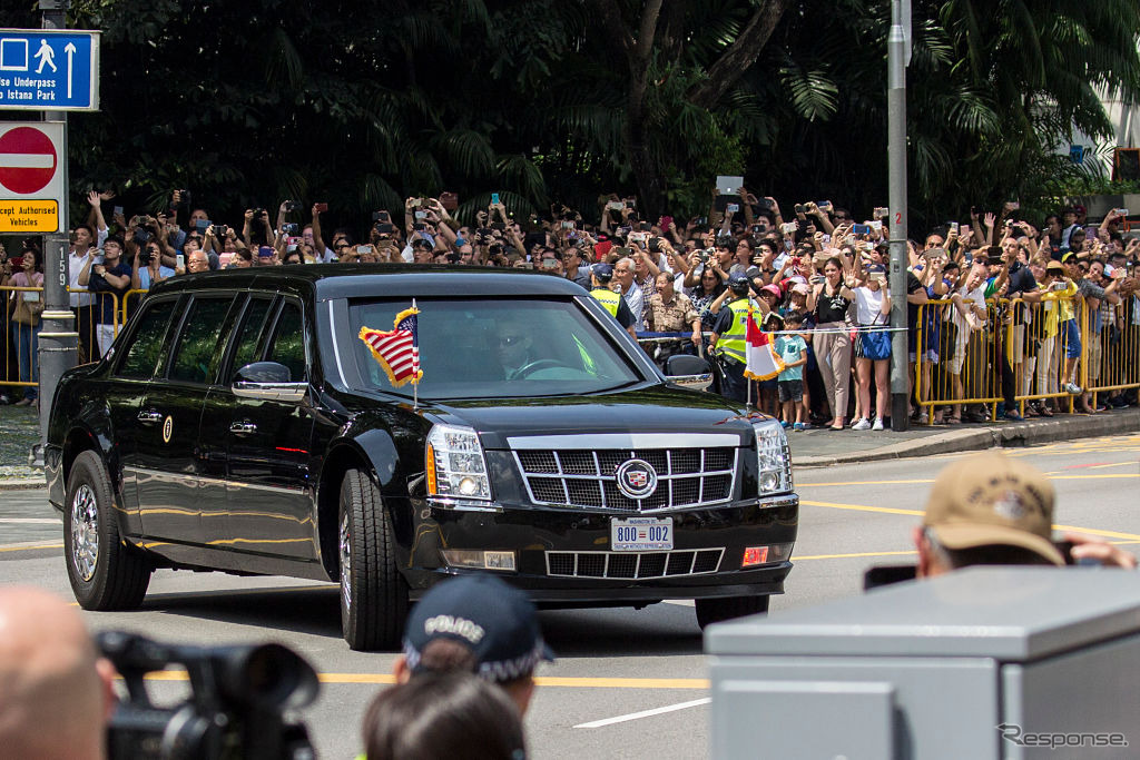 6月11日、トランプ大統領がシンガポールに到着　(c) Getty Images