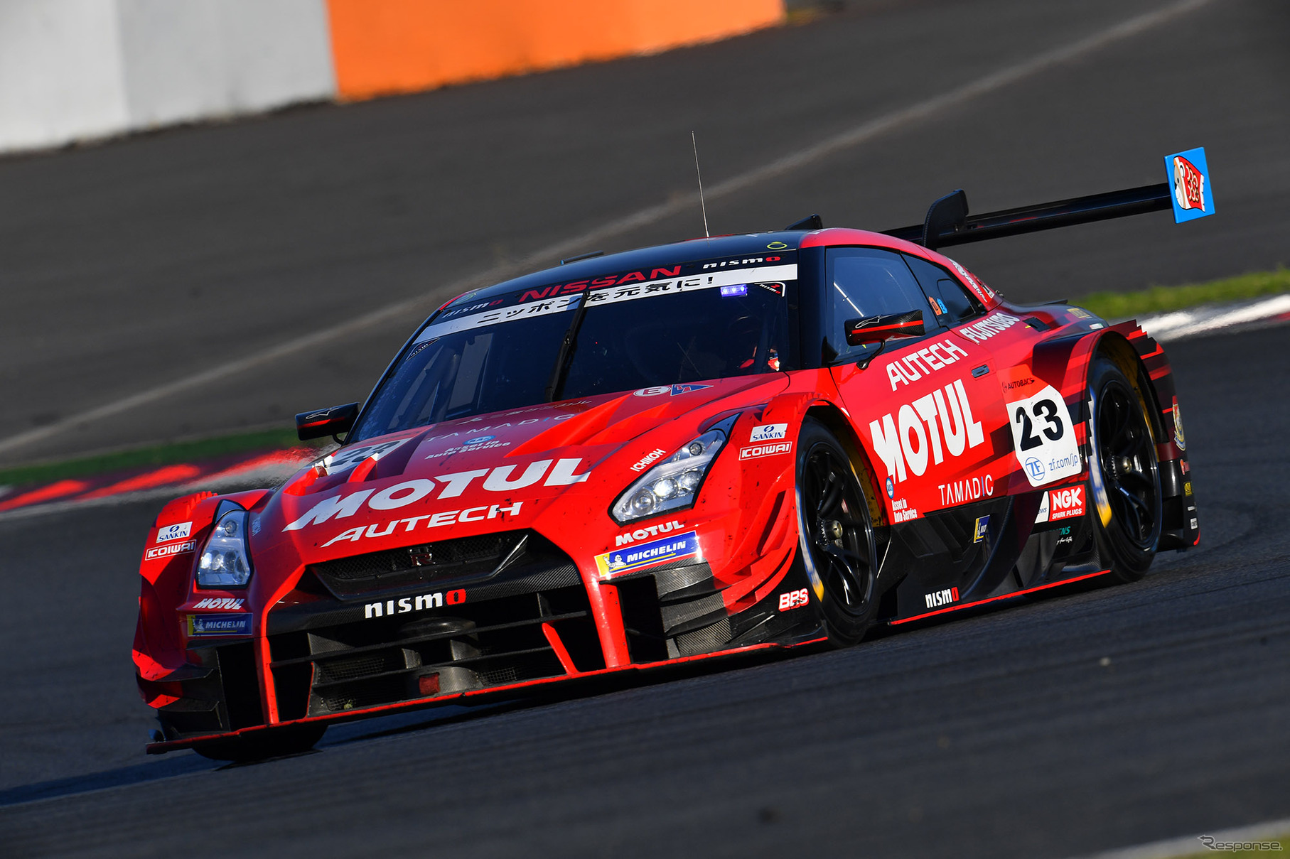 GT500クラスのランク3位、#23 日産GT-R（写真は第2戦富士）。