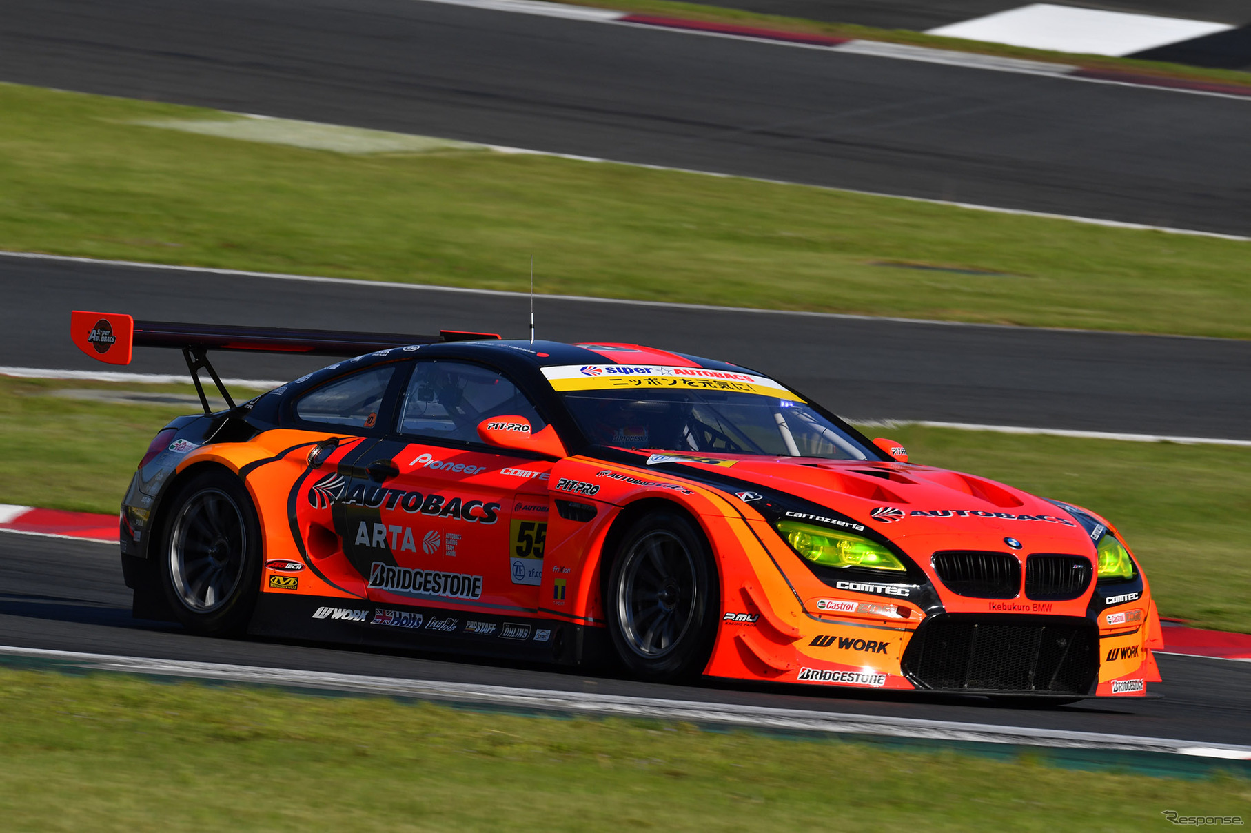 GT300クラスのランク4位、#55 BMW M6（写真は第2戦富士）。