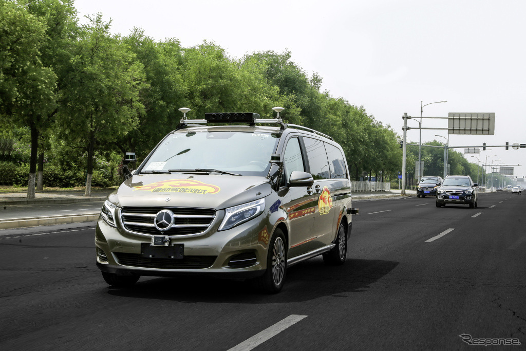 メルセデスベンツの自動運転テスト車両